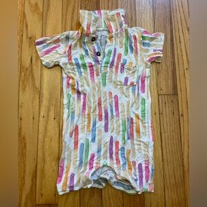 Colorful Striped Baby Romper